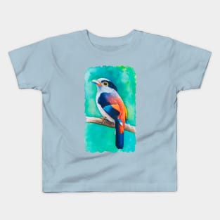 The watercolor bird Kids T-Shirt